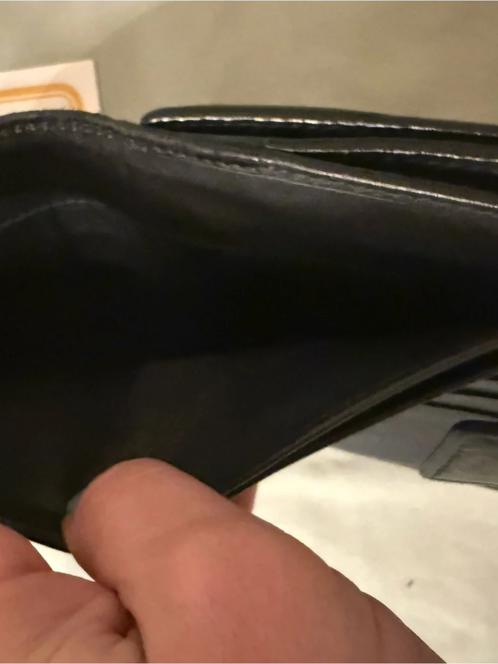 Gucci Black Guccissima Leather Wallet-COA